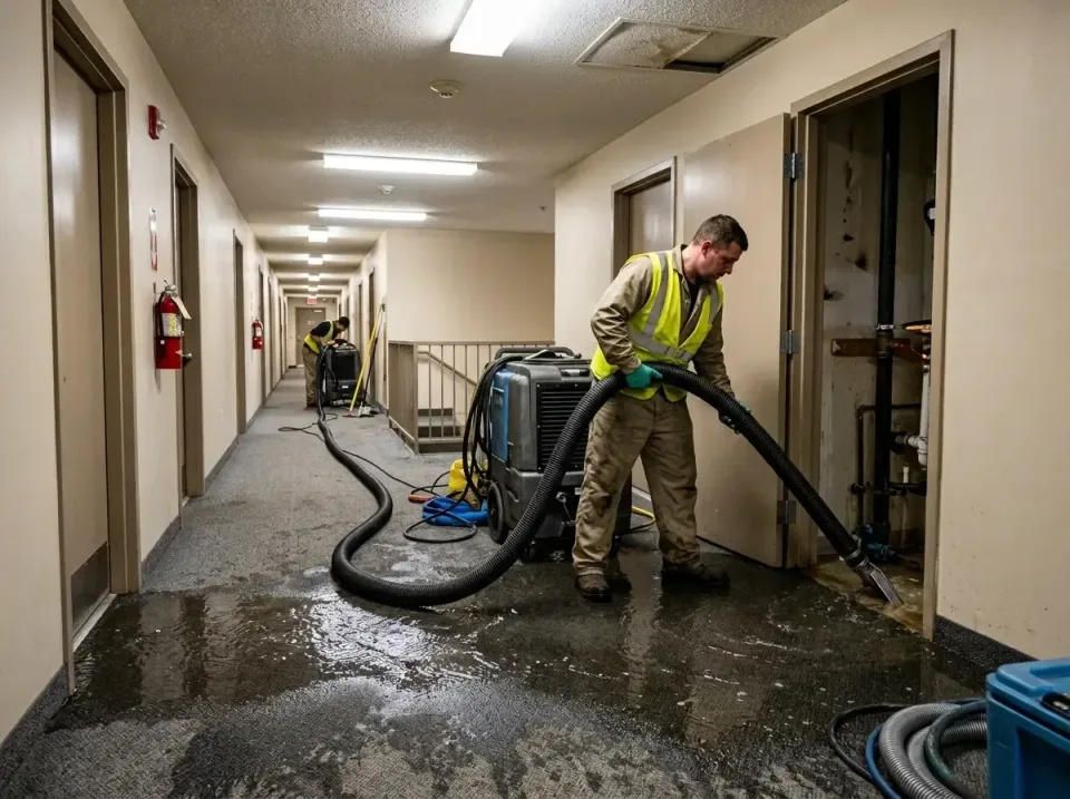 multi-unit-apartment-hallway-f-005 — frequently asked questions, Emergency Burst Pipe Water Extraction & Removal in East Mil…
